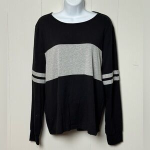 Pretty Garden Women’s Two Piece Set Black and Grey Viscose Blend Size L